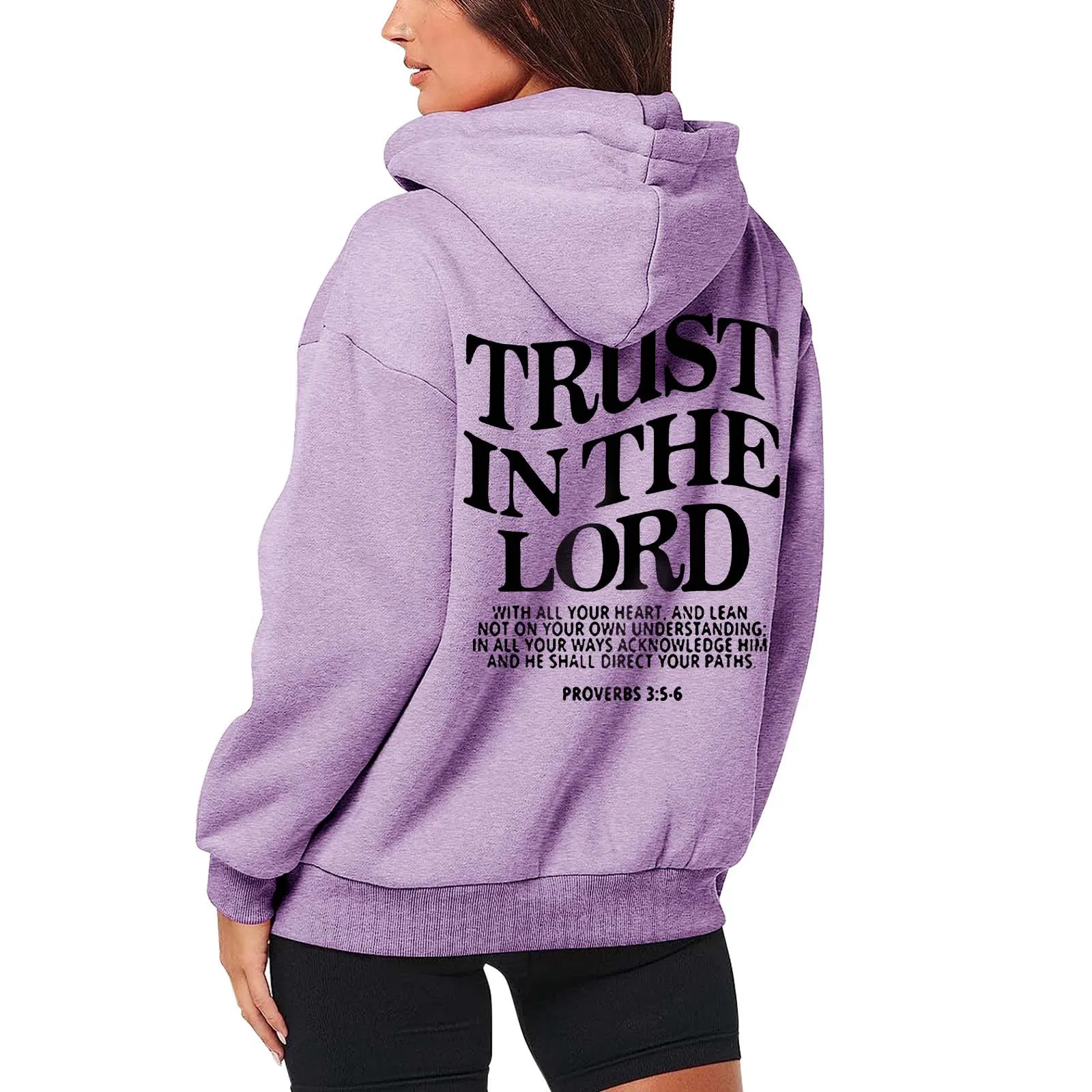 Women's Fashionable Letter Printed Zipper Long Sleeved Pocket Drawstring Womens Lightweight Hoodie Sweatshirt Long Hooded Tunics