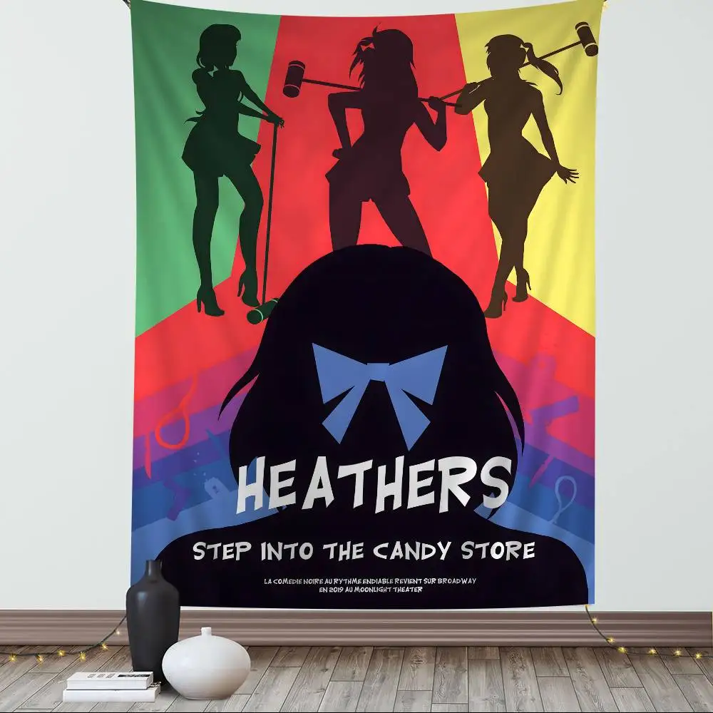 الكلاسيكية في سن المراهقة الموسيقية هيذرز الكرتون نسيج البوهيمي جدار المفروشات ماندالا ديكور المنزل #1