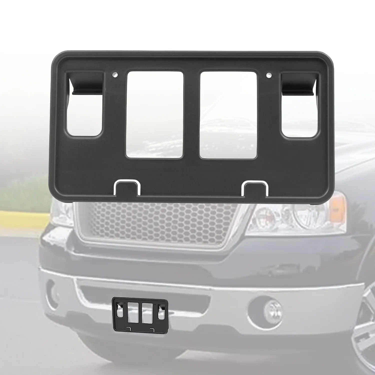 

Front License Plate Frame for Ford F150 2006 2007 2008 Front Bumper License Plate Bracket Holder Cover Replace #6L3Z-17A385-AAA