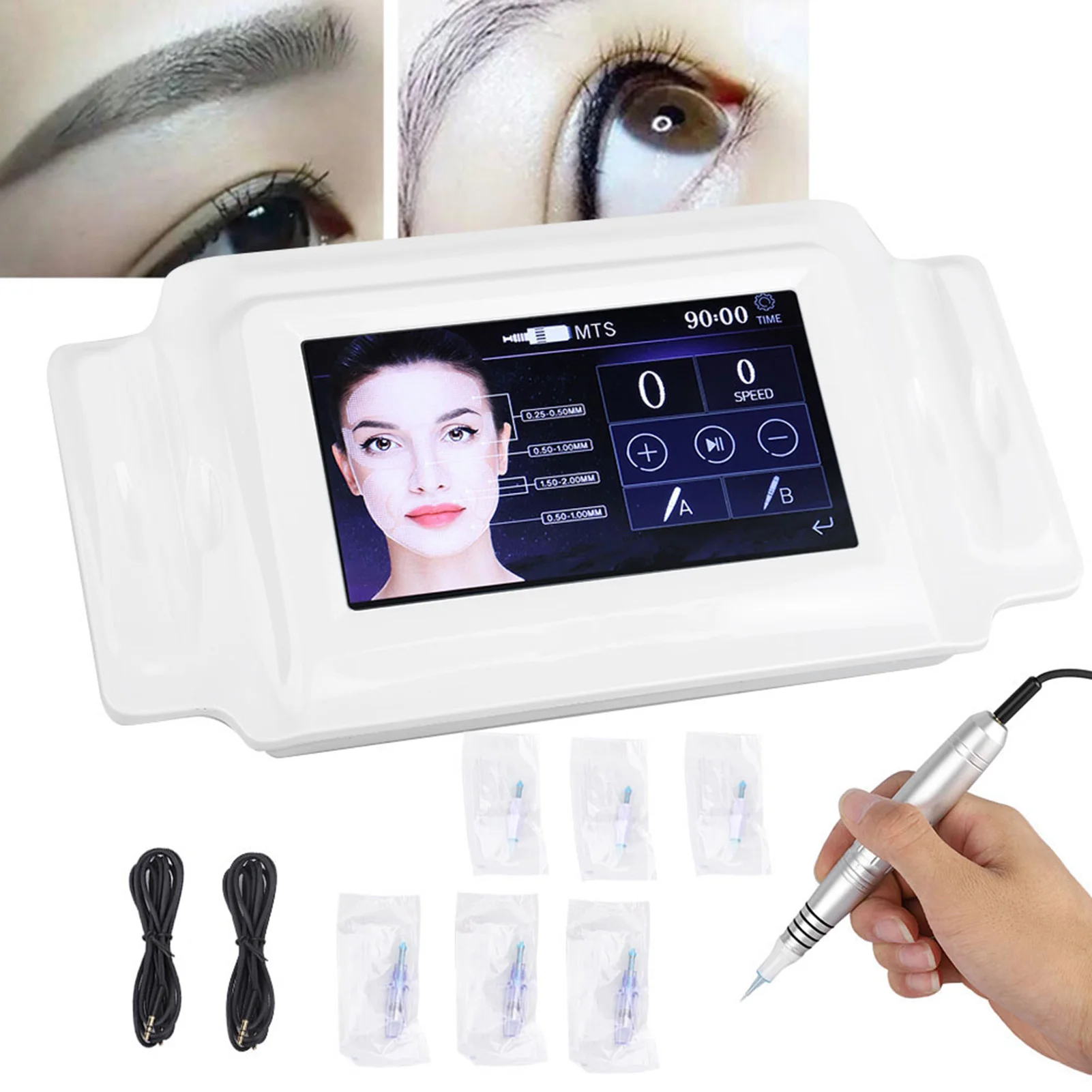 4 أنواع الحاجب الشفاه الروتاري قلم الوشم آلة Microblading قلم الوشم عدة Microblading ماكينة رسم الوشم التجميلي الروتاري قلم الوشم