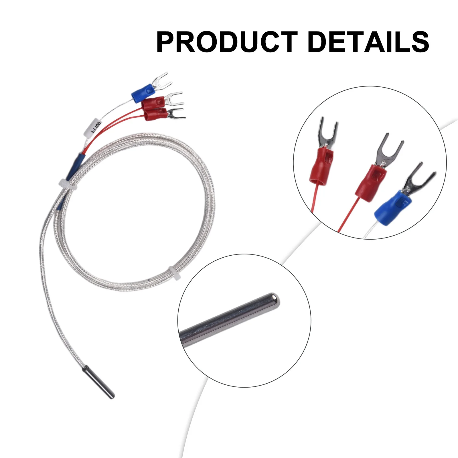 Manual Measurement Deviation PT Thermocouple Made Of High Quality Probe Sensor Temperature Wires Cable Cable Length