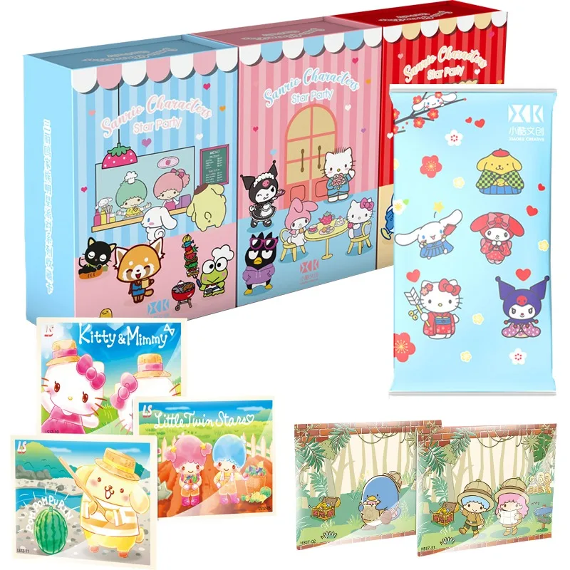 

Anime Sanrio Hello Kitty Card Kuromi Trading Card Booster Box My Melody Rare Game Cartoon Cute Collection Card Toy Gift For Kids