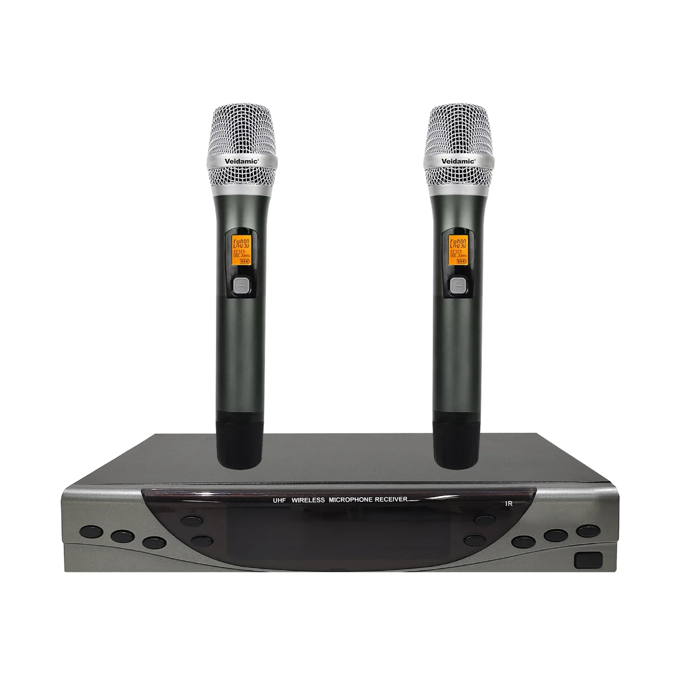 M50 Wireless UHF Handheld Microphone Metal Noise Cancelling 2 Channel Professional Performance KTV