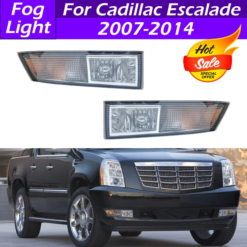 

For Cadillac Escalade 2007 2008 2009 2010 2011 2012 2013 2014 Car Front Bumper Fog Light Fog Lamp Assembly With Bulb Foglights