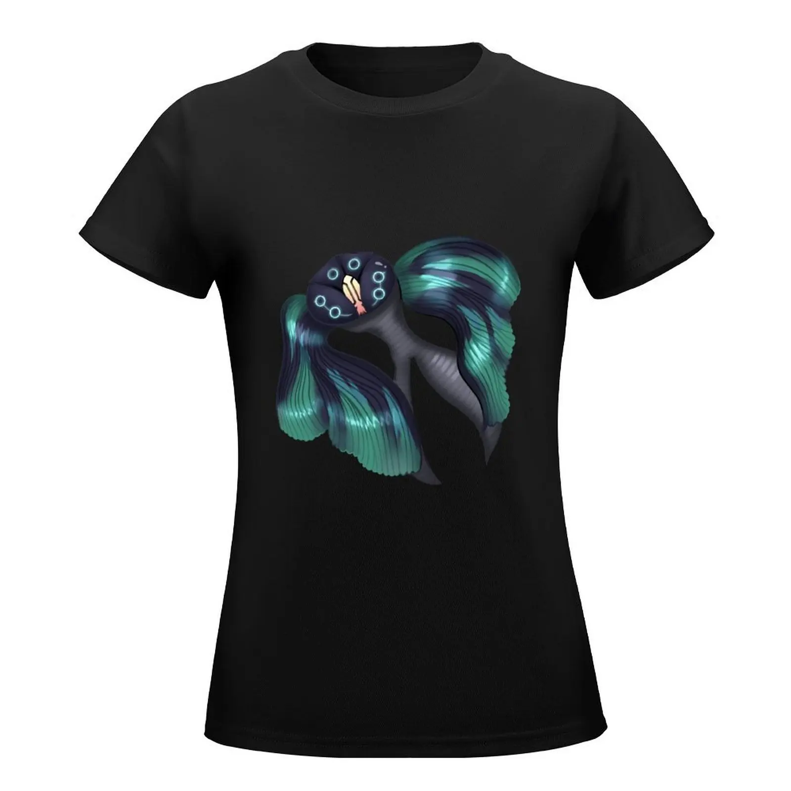 The Stranger's Fish T-Shirt blacks letnie topy letnie topy półfabrykaty T-shirty dla kobiet