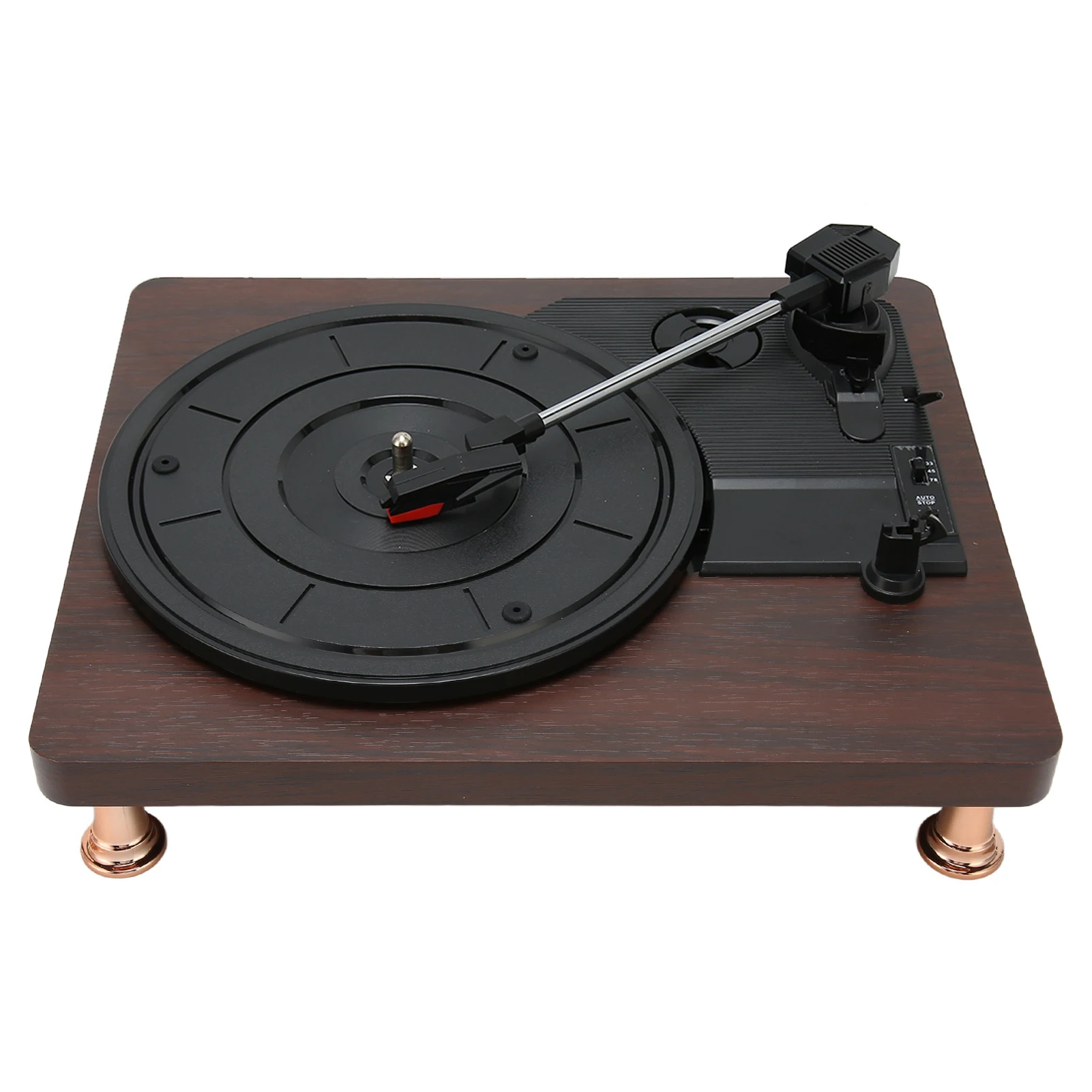 Vinyl Record Player 3 Speeds Vintage Turntable Record Player for Entertainment Decor