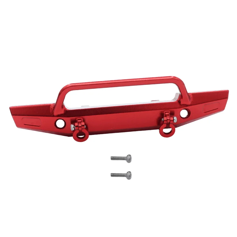 

Metal Front Rear Bumper for 1/18 RC Crawler Car TRX4-M TRX4M Upgrade Parts,Red