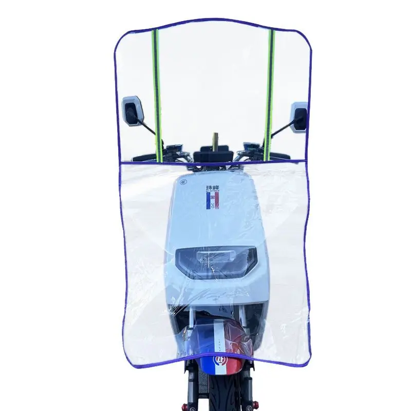 New Transparent Wind Deflector for Scooter Motorcycle, Front Windshield Panel, Windproof Shield for Tricycle Front Decoration