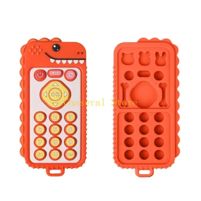 لعبة e7ce silicone cartoonteether مع تصميم عن بعد تصميم اللطف اللطيف سيليكون تسنينا سنغا للأطفال