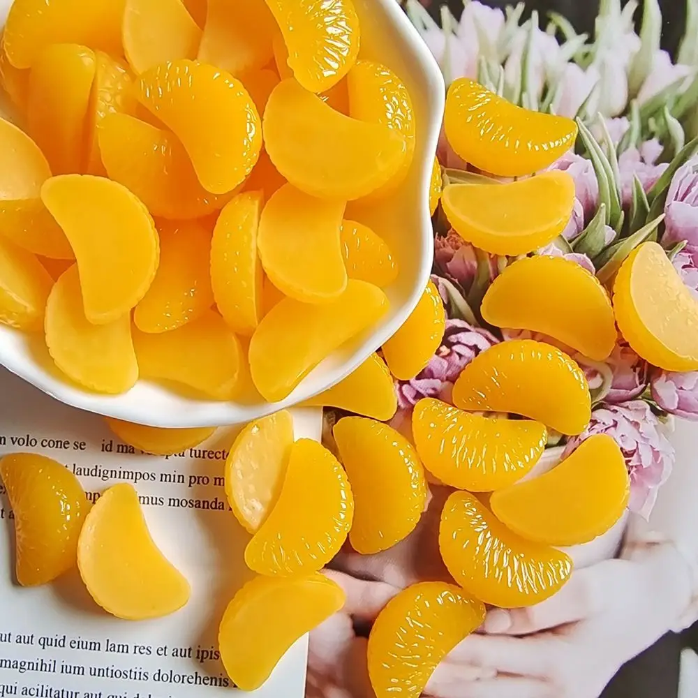 ديكور الزفاف ديكور المنزل ديكور الراتنج نابض بالحياة ديكور المنزل شرائح البرتقال وهمية محاكاة الفاكهة الاصطناعية #5