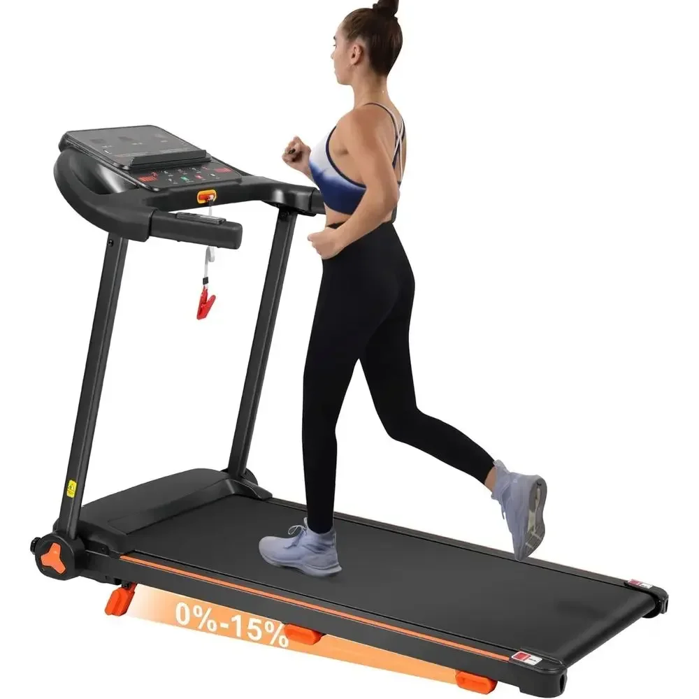 Portable 3-in-1 Treadmill with 15% Incline, 300 lbs Capacity, 3.0HP Quiet Motor for Home and Office