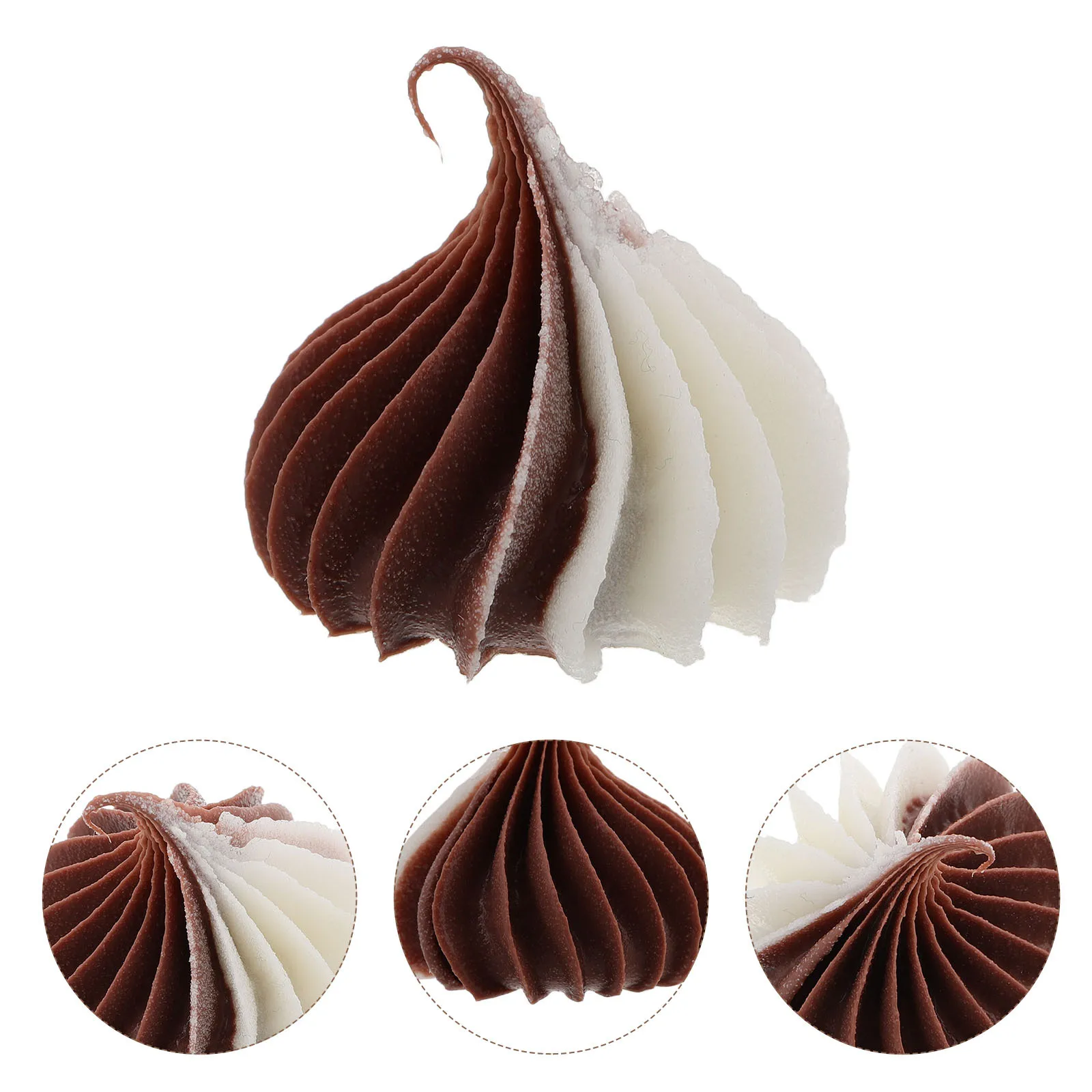 

1pcs Mini Fake Ice Cream Decorative Food Items Realistic Artificial Dessert For Kitchen Bakery Wedding Party Display