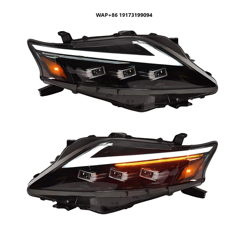 

for-Lexus RX 270 RX 350 Headlight Lights 2012 2009 Front Lamp Plug and Play LED Head Lamp Light 3 Lens Projectors