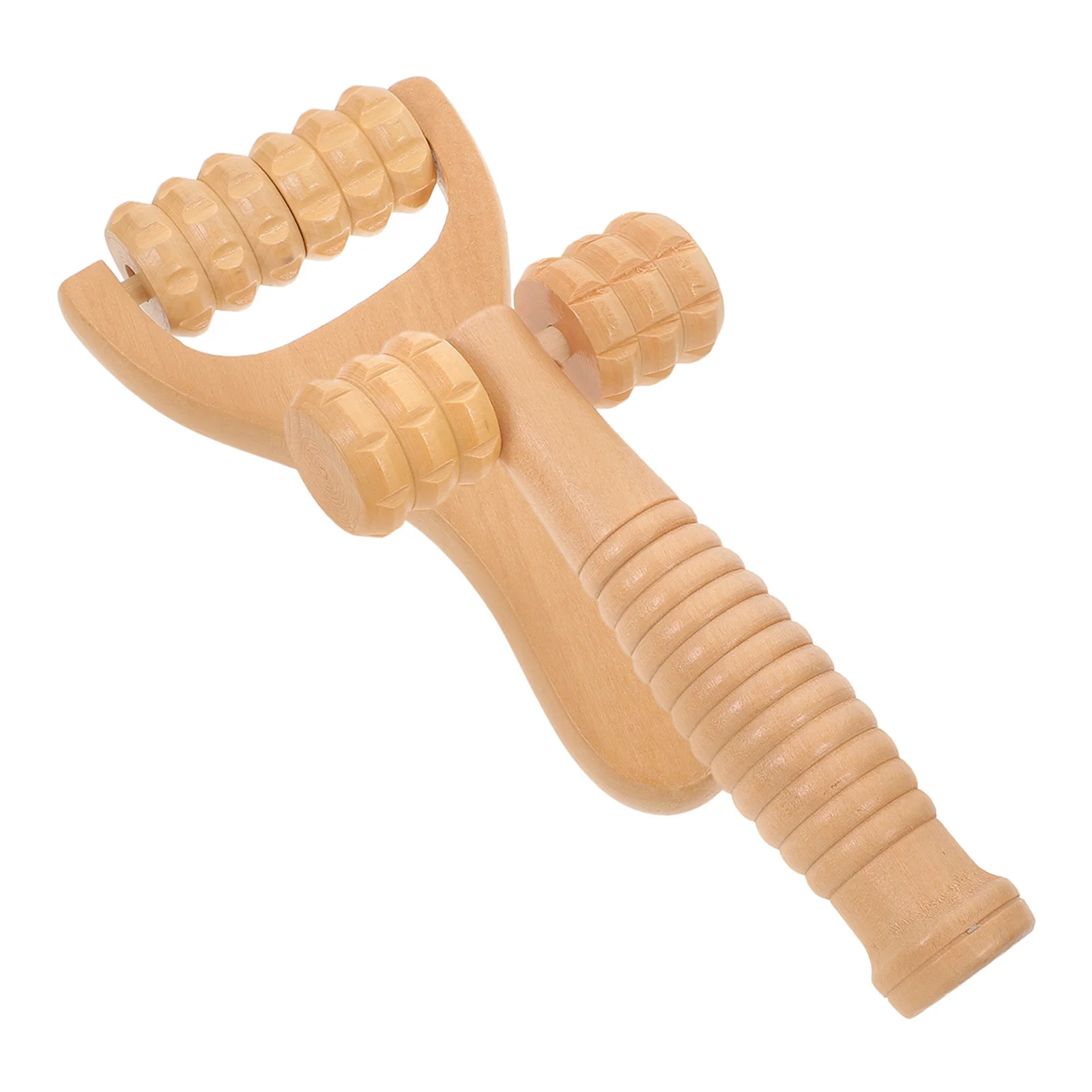 

2 Pcs Wood Massage Tools 15x8cm Teeth Roller 15x8x2.5cm Square Ball Foot Shoulder Neck Back Massager Body Spa Travel