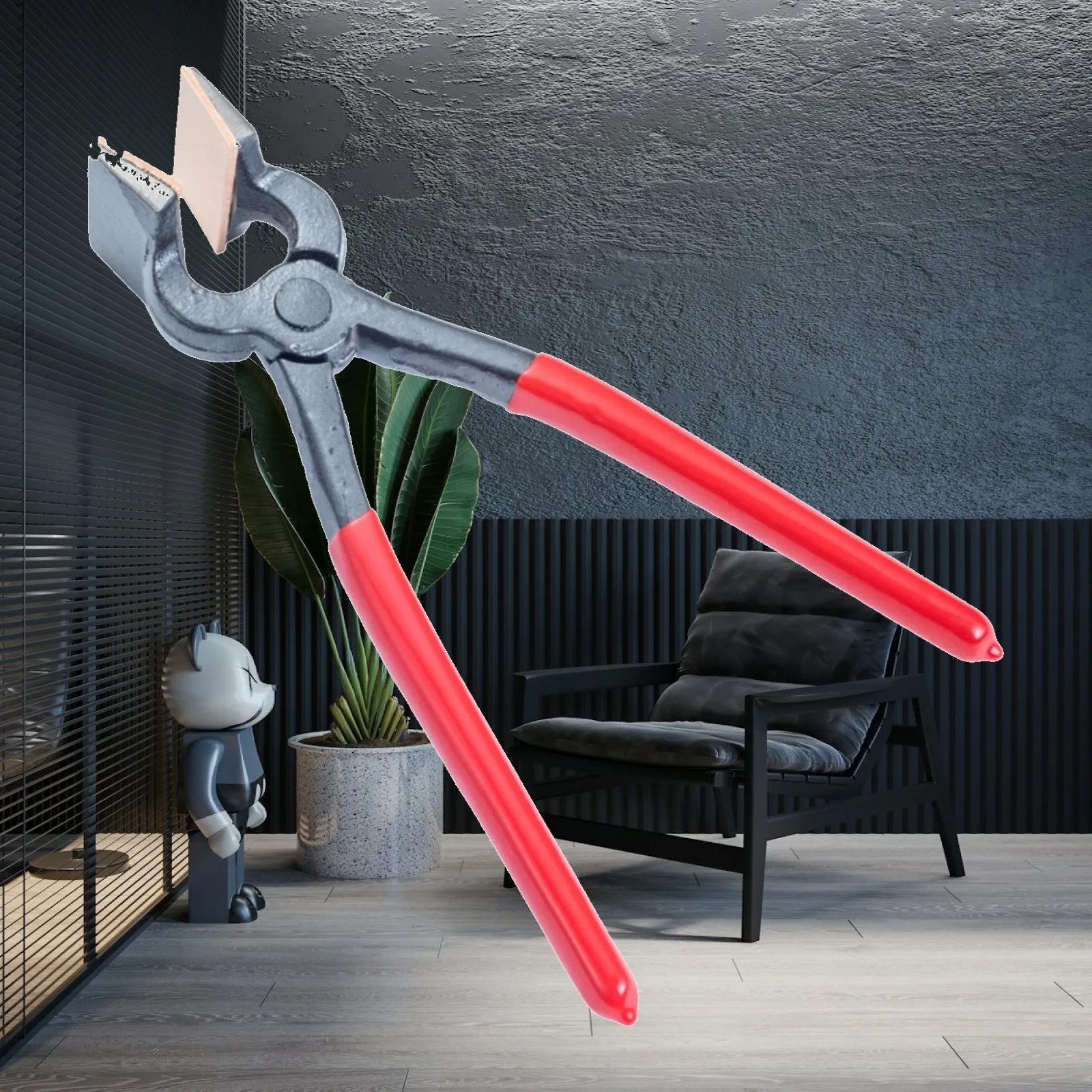 Edge Bending Pliers Padded Grip Jaws Leather Craft Tool for Creasing Flattening Edges Professional Finish