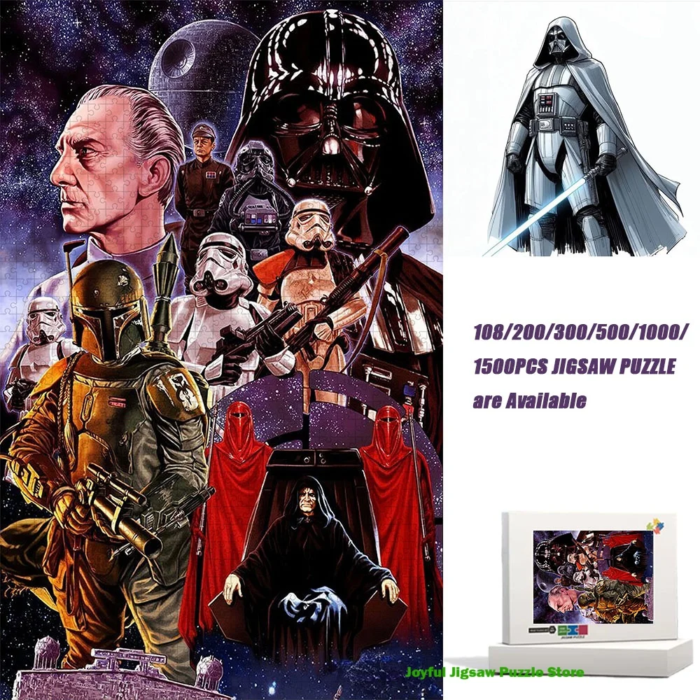 

Star Wars Retro Movie Pattern Jigsaw Puzzle Decompression Educational Game Premium Gift for Holiday Birthday Party Fan Souvenir