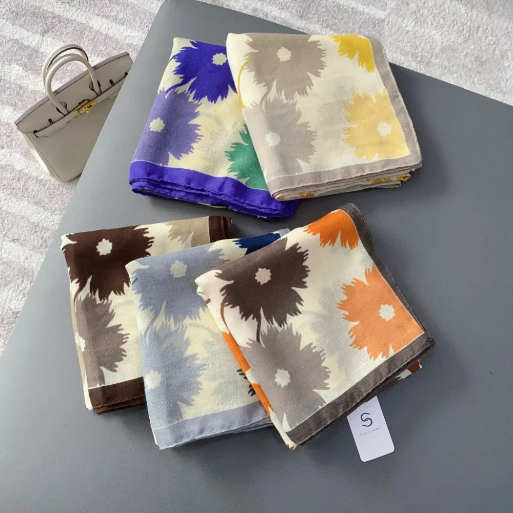 

Новые мягкие пляжные шали, повседневные многофункциональные женские накидки, дышащий хиджаб с принтом