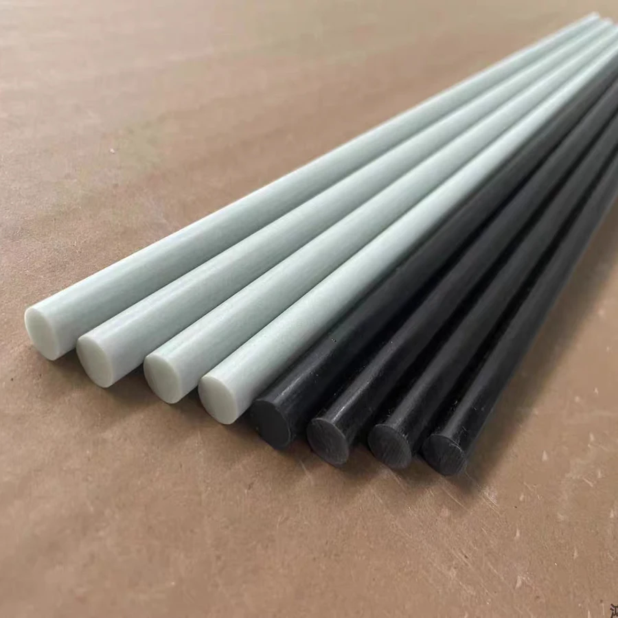 แท่งไฟเบอร์กลาสสีดำ 10 ชิ้น เส้นผ่านศูนย์กลาง 1 มม. 1.5 2 2.5 3 4 5 6 7 8 9 10 11 มม. วัสดุฉนวนกันความร้อน แท่งไฟเบอร์กลาสแข็ง ความยาว 1000 มม.
