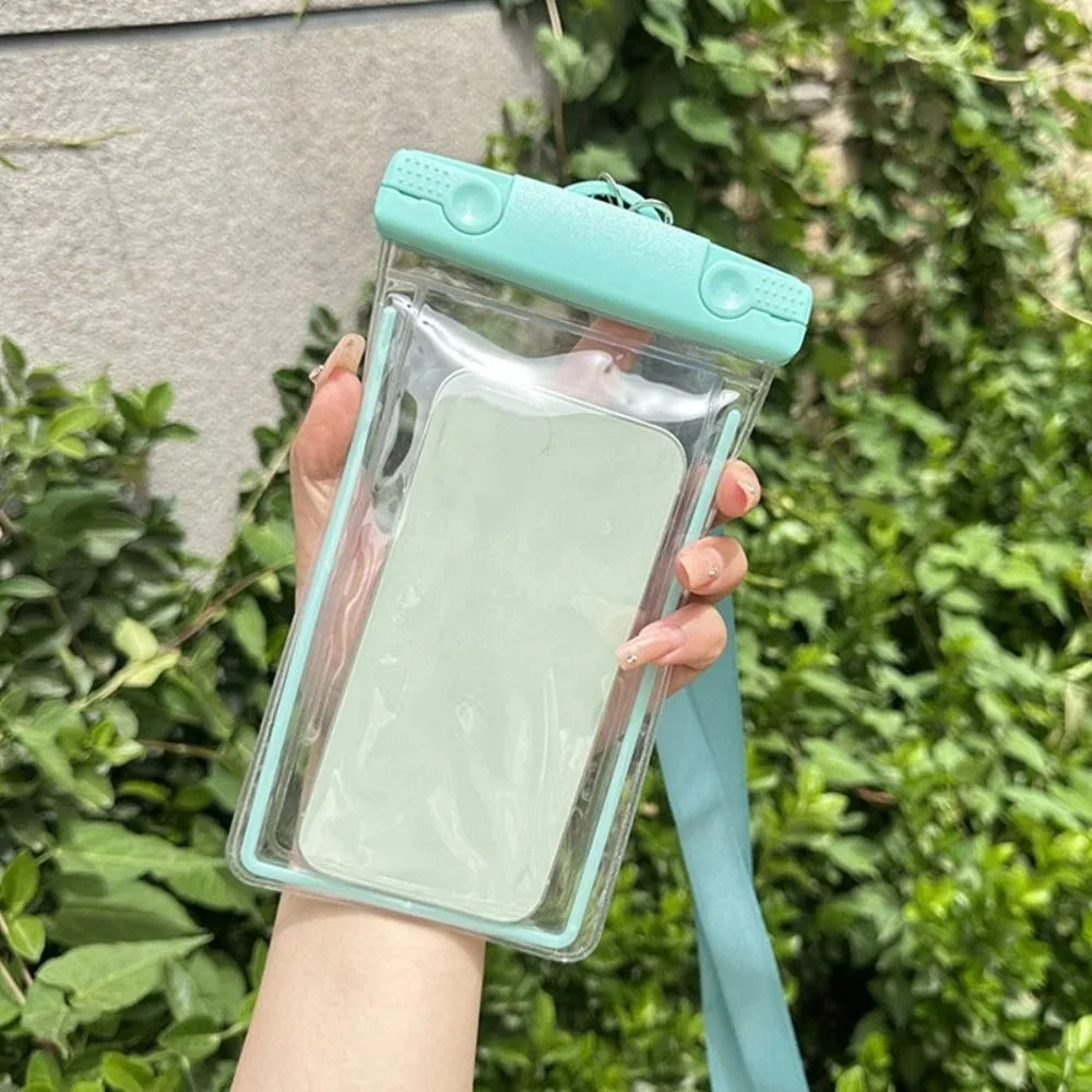 Case Cover Waterproof Phone Case Transparent Screen Rainproof Bag Mobile Phone Waterproof Bag Phone Hanging Bag Thick Strap