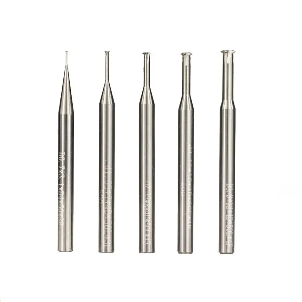 

1pc P0.25-P0.8 4mm Shank Carbide End Mill Cnc Router Bit Single Line