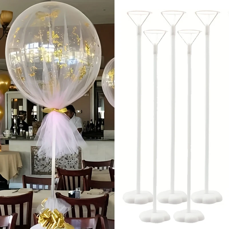 5/10pcs Balloon Stand Base DIY Balloon Holder Column Support Adult Kids Birthday Party Baby Shower Favors Wedding Table Decor