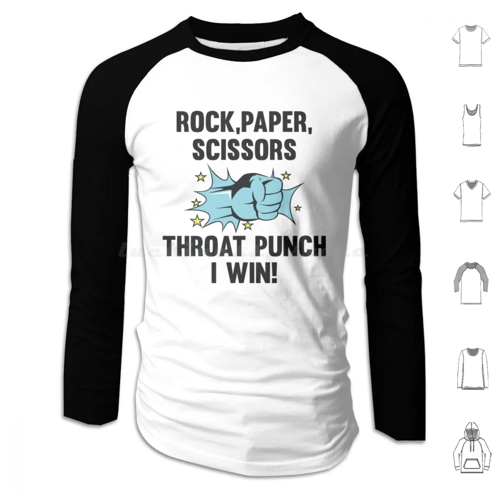 Throat Punch I Win Hoodies Long Sleeve Throat Punch I Win