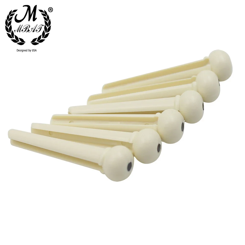 6pcs Tuning Tone Pegs Sustain String Nail Fixed Durable Acoustic Guitar Bridge Pin Replacement Parts Musical Instruments