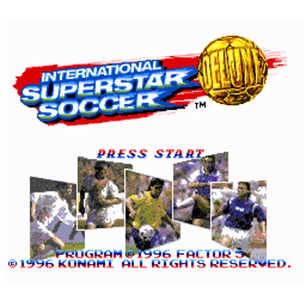 International Superstar Soccer Deluxe Region Free 16Bit MD Game Card For Sega Mega Drive For Genesis