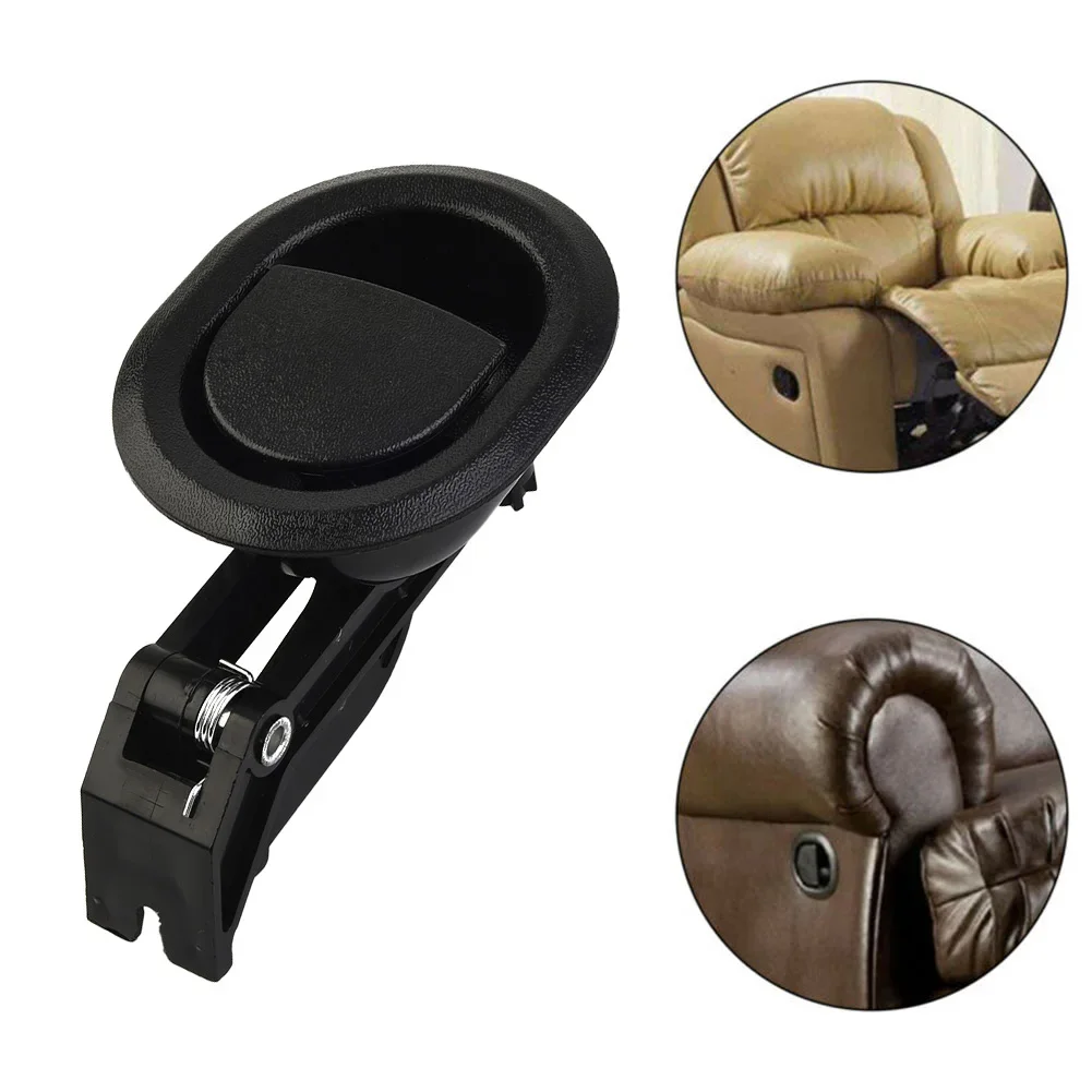 

Sofa Recliner Chair Mechanism Plastic Metal Handle Settee Release Lever Plastic Black Pulls Furniture Accessories
