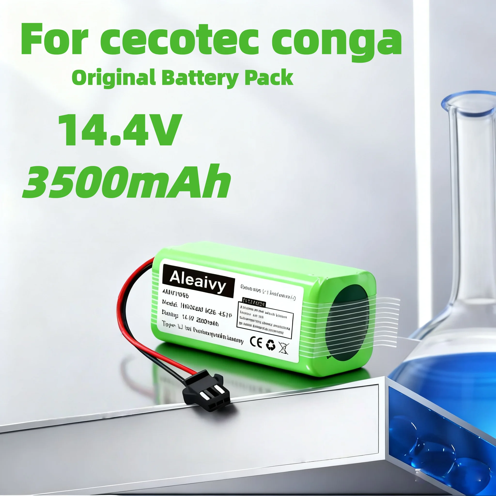 14.4V/14.8V 3500mAh Replacement Battery for Conga Excellent 990 1090 1790 1990 Deebot N79S N79 DN622 Robovac 11 Tesvor X500.