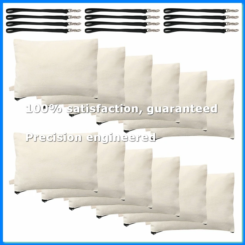 

1 Set Cosmetic Bag Sublimation Blank Heat Transfer Cosmetic Bag with Wrist Strap Lanyard for Diy Craft-A73M