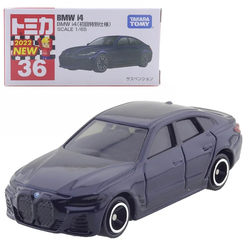 Takara Tomy Tomica No.36 BMW I4(First Special Specification) 1/65 Car Model Replica Series Children Christmas Gifts Boy Toys