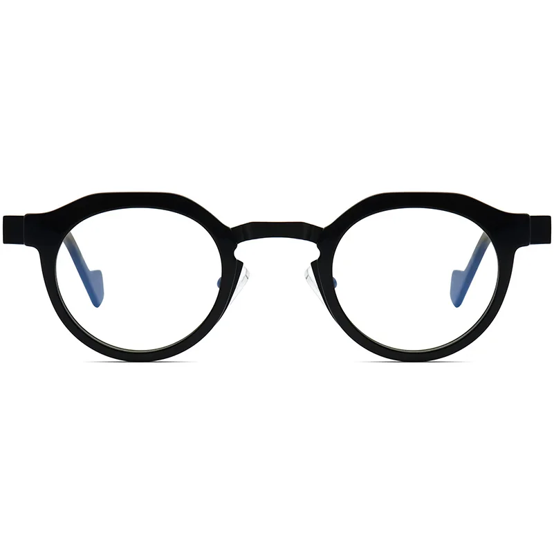 النظارات اليدوية خمر نظارات بمادة الخلات إطارات مستديرة الرجال النساء مصمم العلامة التجارية أزياء خمر FocusAid النظارات #3