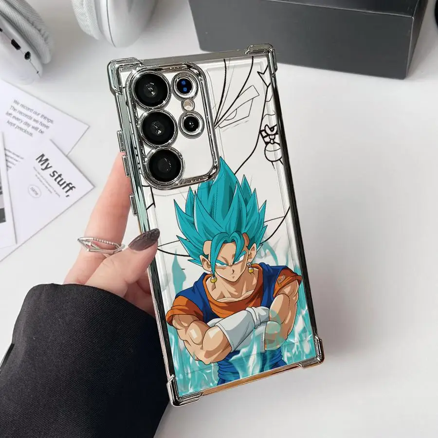Чехол для телефона DragonS Ball Son Goku для Samsung Galaxy S25 Plus S23 S25 Edge S20 FE S25 Ultra S21FE S24 S22 Ultra Clear Cover