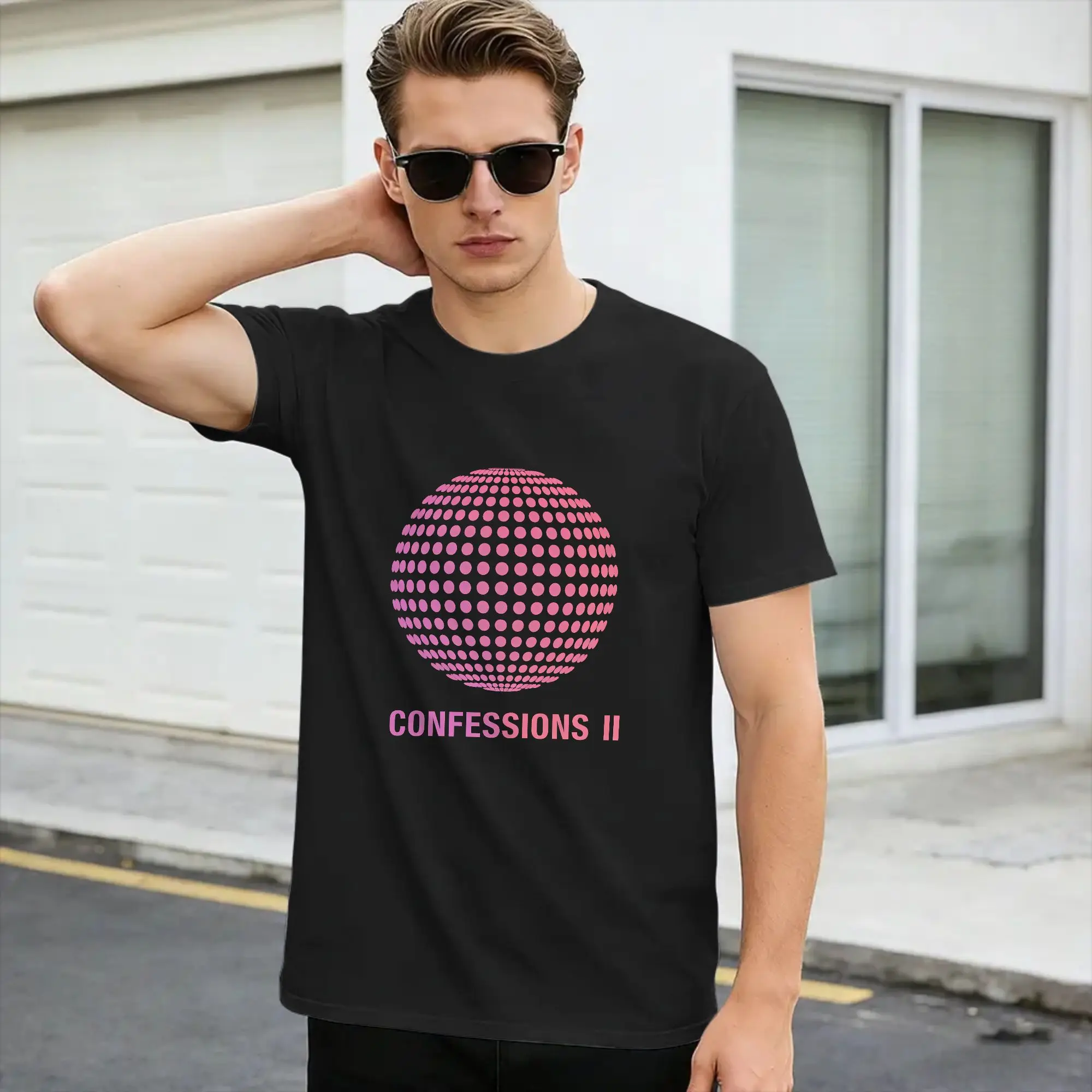 Men Women T-Shirt Madonnas Album Confessions II Graphic 2026 T Shirts Fashion  Summer Tees Y2K Casual Cotton Tops Gift,