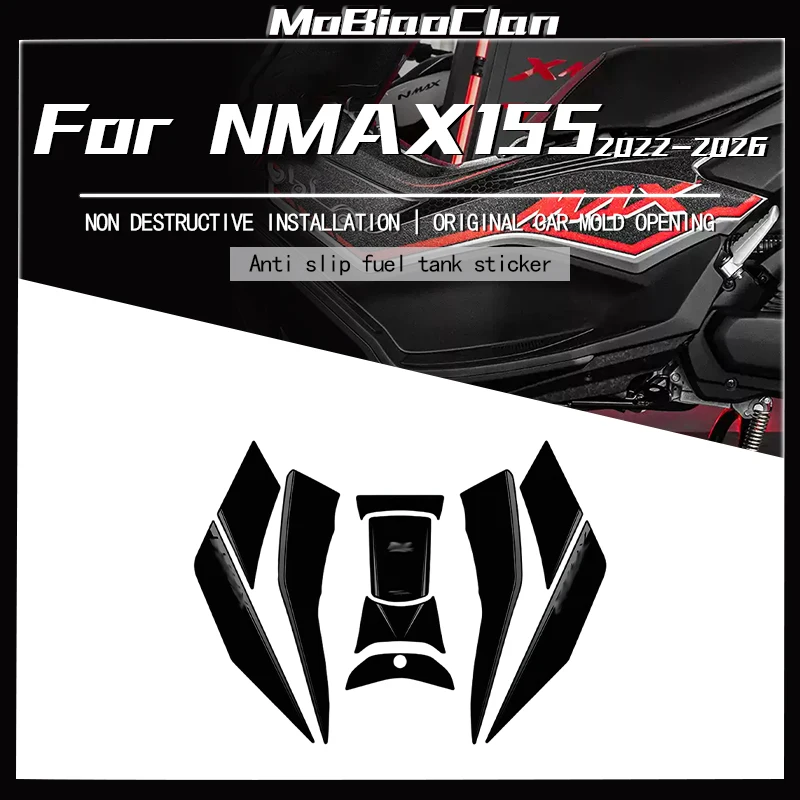Anti Slip Fuel Tank Sticker Body Scratch Resistant Armor Creative Sticker Modified Accessories For YAMAHA NMAX155 2022-2026