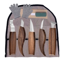 10 Pcs Chisel Carving Knife Set Woodcut DIY Hand Wood Carving Tools Woodcarving Cutter Knives Hand Tools