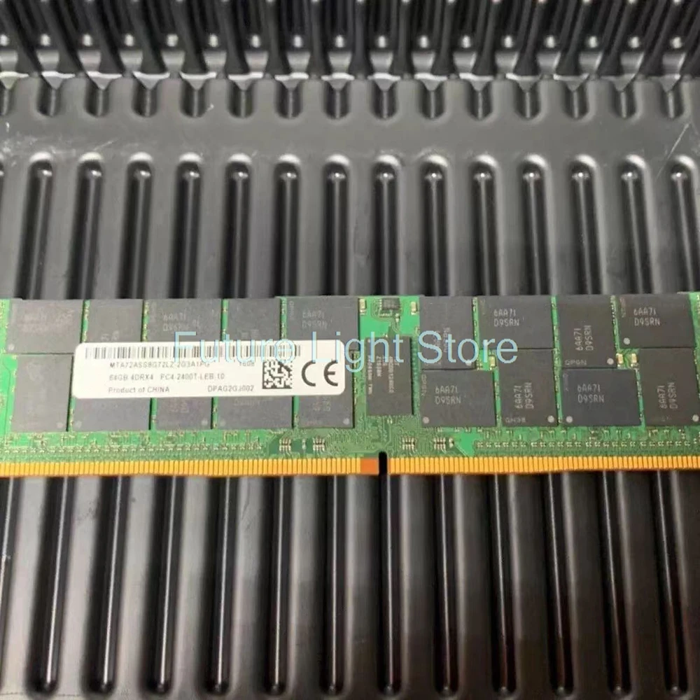 

1Pcs RAM 64GB 64G 2400 DDR4 4DRX4 ECC REG LRDIMM MTA72ASS8G72LZ-2G3A Memory