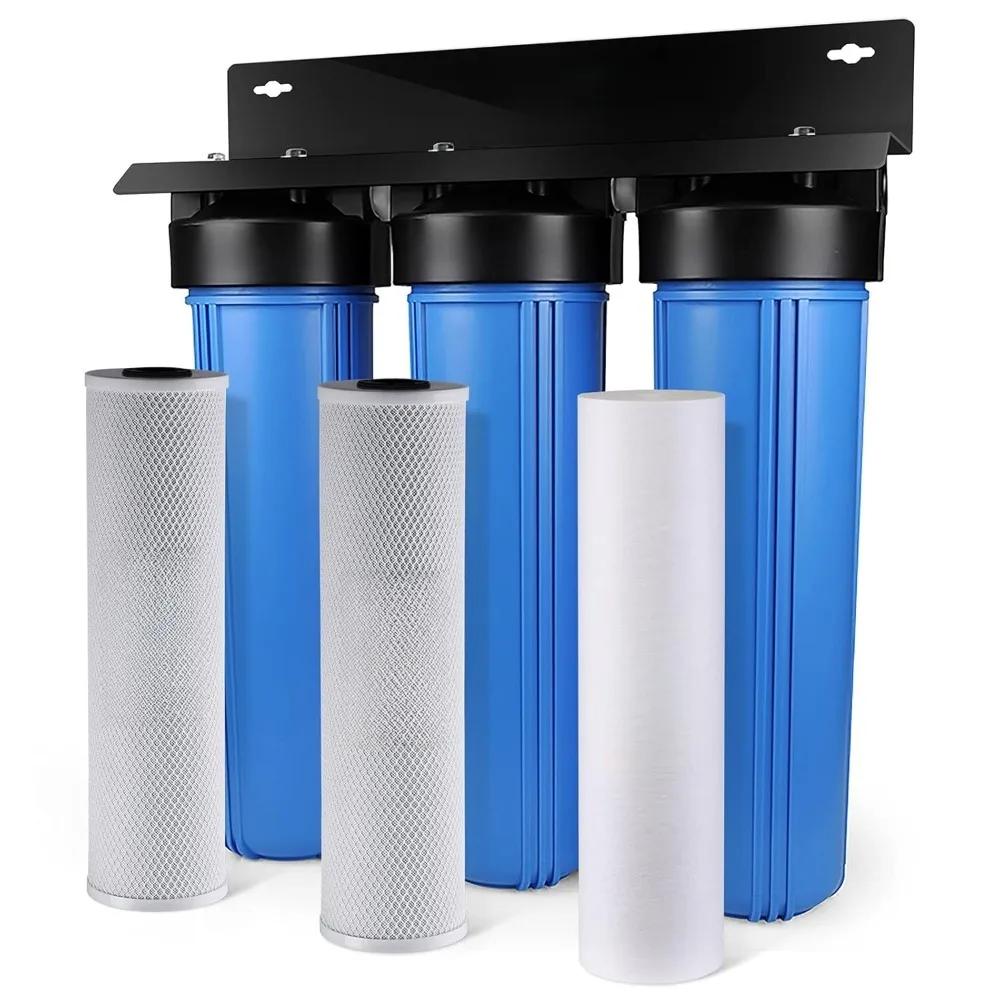 Système de filtre à eau pour toute la maison, réduit les sédiments, le goût, les odeurs et jusqu'à 99% des filtres à chlore, aux sédiments et au bloc de charbon