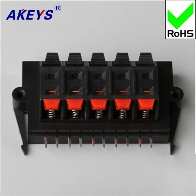 1pc Connection clamp 10-bit high-quality audio wiring clamp quick clamp test clamp WP10-11 square external wiring seat