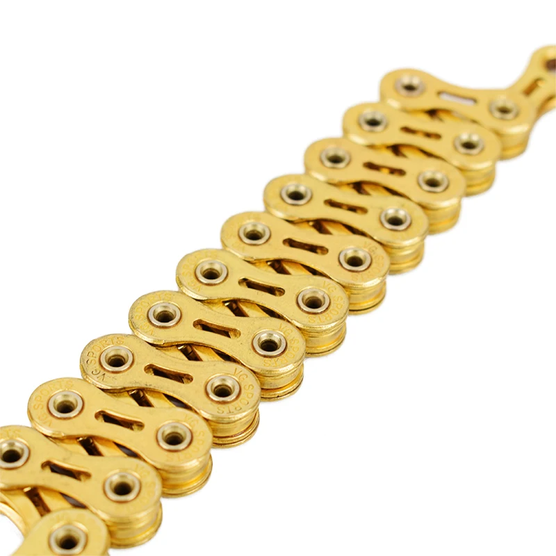 VG Sports 8 9 10 11 Speed Bicycle Chain Half/Full Hollow 8s 9s 10s 11s Ultralight 116 Links Mountain Road Bike Chains Bike Parts