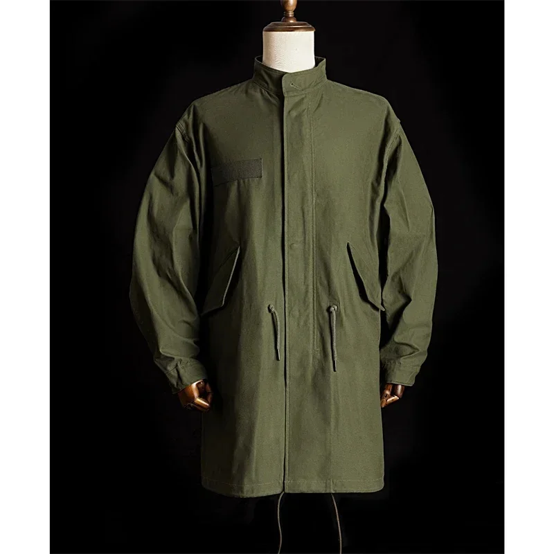 Red Tornado M65 Fishtail Parka Mens Mid-Long Windbreaker Vintage Style Coat