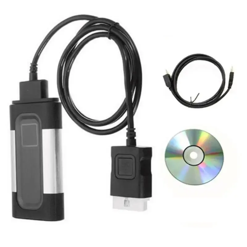 Autocom CDP Pro DS150E OBD2 Scanner, 2021.11 VCI mit Keygen, USB Bluetooth Auto-LKW-Diagnosegerät, Multifunktionales Fahrzeug-Fehlercode-Lesegerät, Vollsystem-Diagnose & Service-Reset, Kompatibel mit