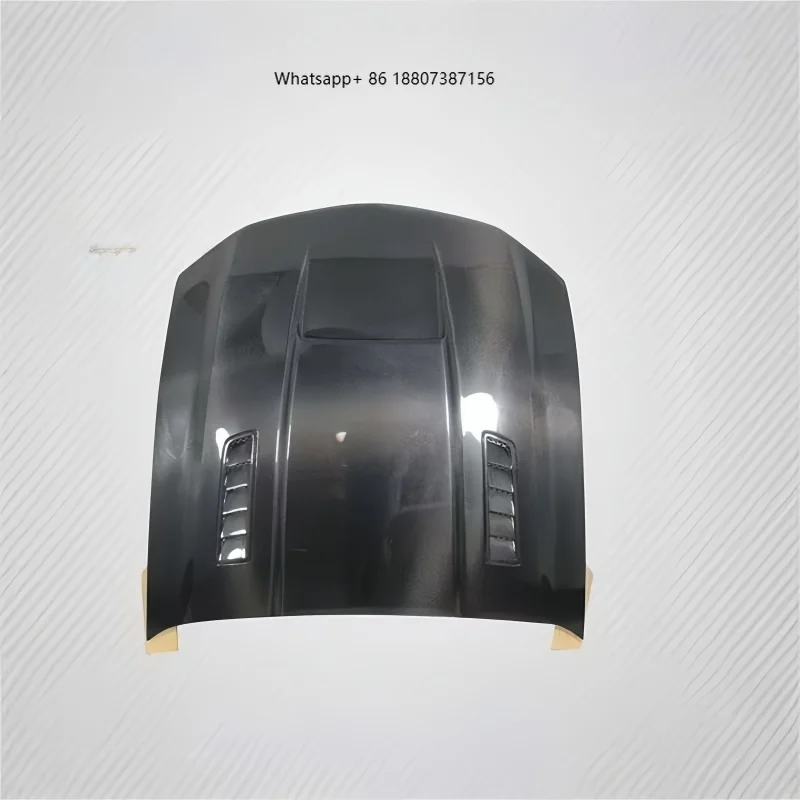 

For Fits 5th Gen Mustang Carbon Fiber Front Hood Engine Cover Upgrade Engine Hood Size Body Kit