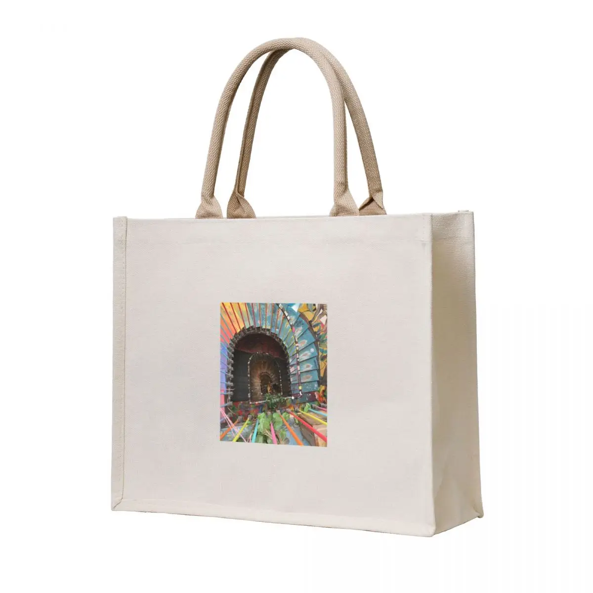 colorful stairs Tote Bag reusable shopping bags tote bag men's Shopper Beach bag