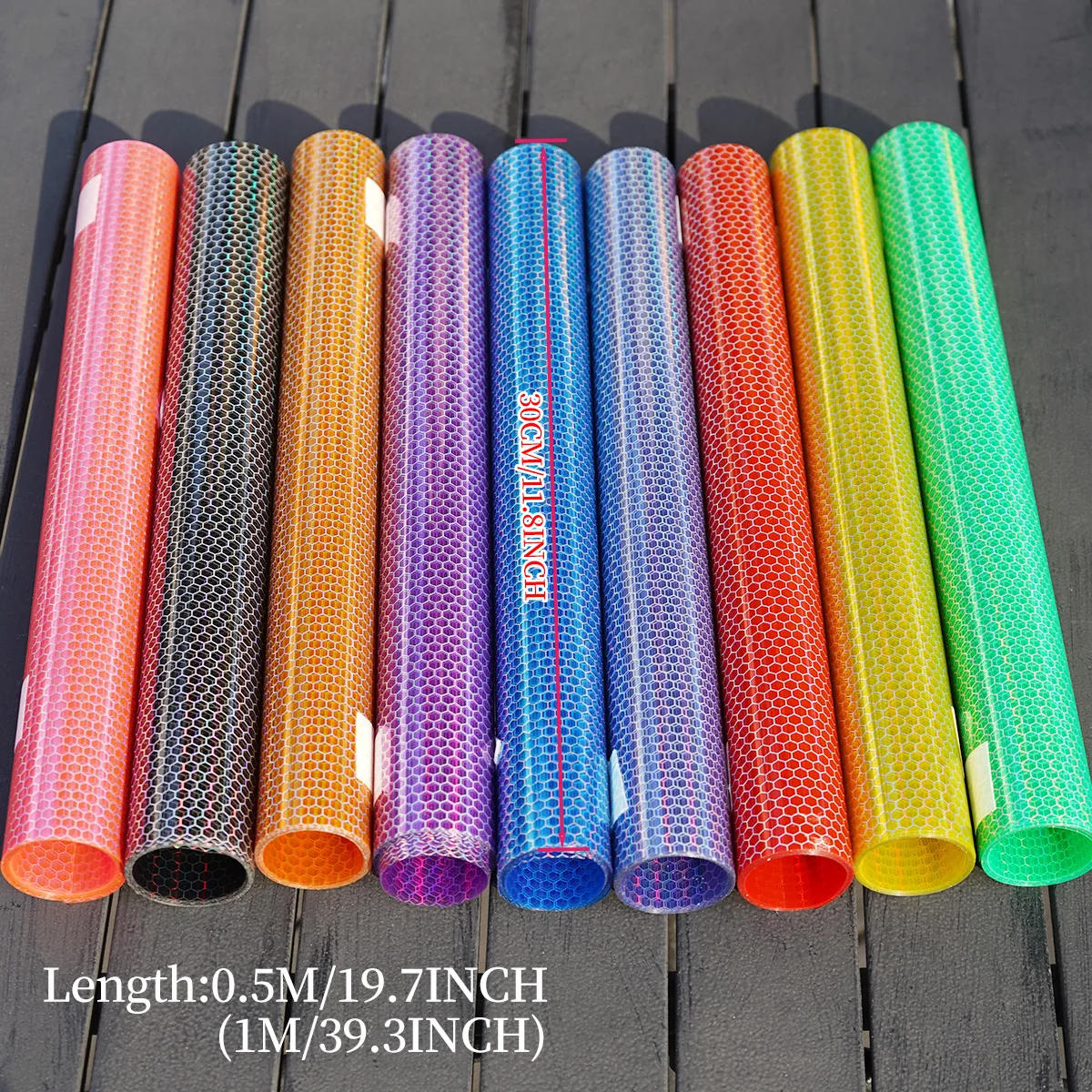 Car Motorcycle Vinyl Wrap Foil Laser Honeycomb Pattern Headlight & Taillight Tint Film Color Changing Stickers for Vehicle Styli
