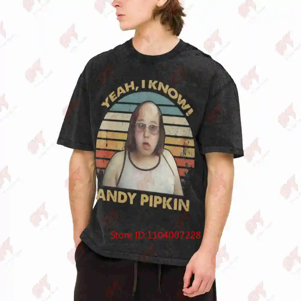 Andy Pipkin Little Britain Vintage Washed Tee Pure Cotton T-Shirt