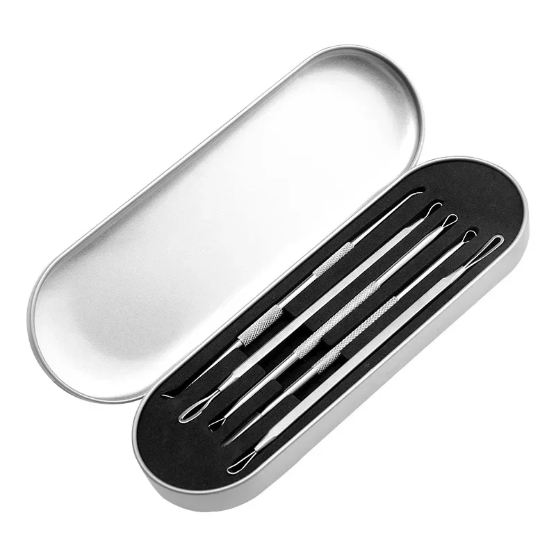 5PCS Puistje Popper Tool Acne Naalden Mee-eter Verwijdering Kit Schone Poriën Diepe Gezichtsverzorging Verwijderen Acne Mee-eter Huidverzorging gereedschap