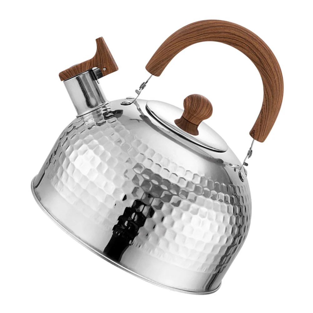 Stainless Steel Kettle Simple Design Tea Stovetop Teapot Portable Easy Use with Handle 304 Whistling Home Decor Rust-resistant