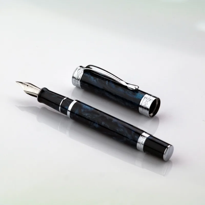 

TANYUE Magnetic Acrylic Resin Fountain Pen EF F M 0.38 0.5 0.7MM Nib Classic Resin Business Smooth Writing Travel Signature Pen